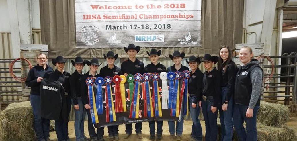 NATIONALS-BOUND TEAMS AND INDIVIDUALS DETERMINED AT IHSA WESTERN SEMI-FINALS, SPONSORED BY NRHA