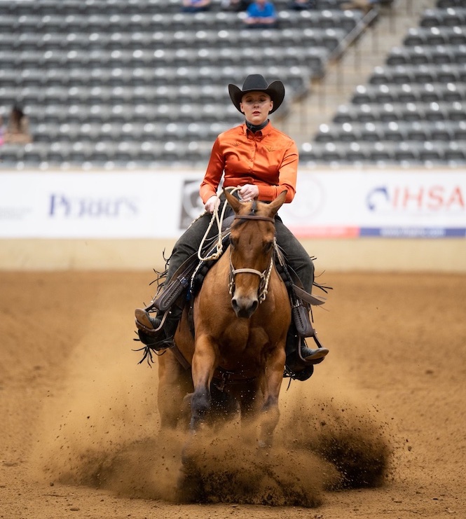 IHSA - 2023 Nationals - High Point Reining B - Madeleine Nielsen crop