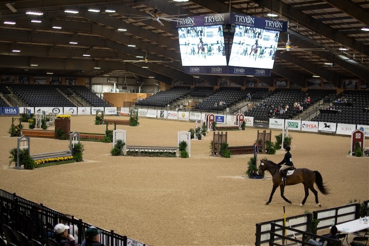 Rider in the Tryon arena