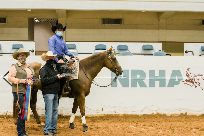 Overall Champ Nigel Lancaster with Coach Ollie Griffith - High Point Horse Tin Tin owned by John McDaniel handled by Cathy Luse