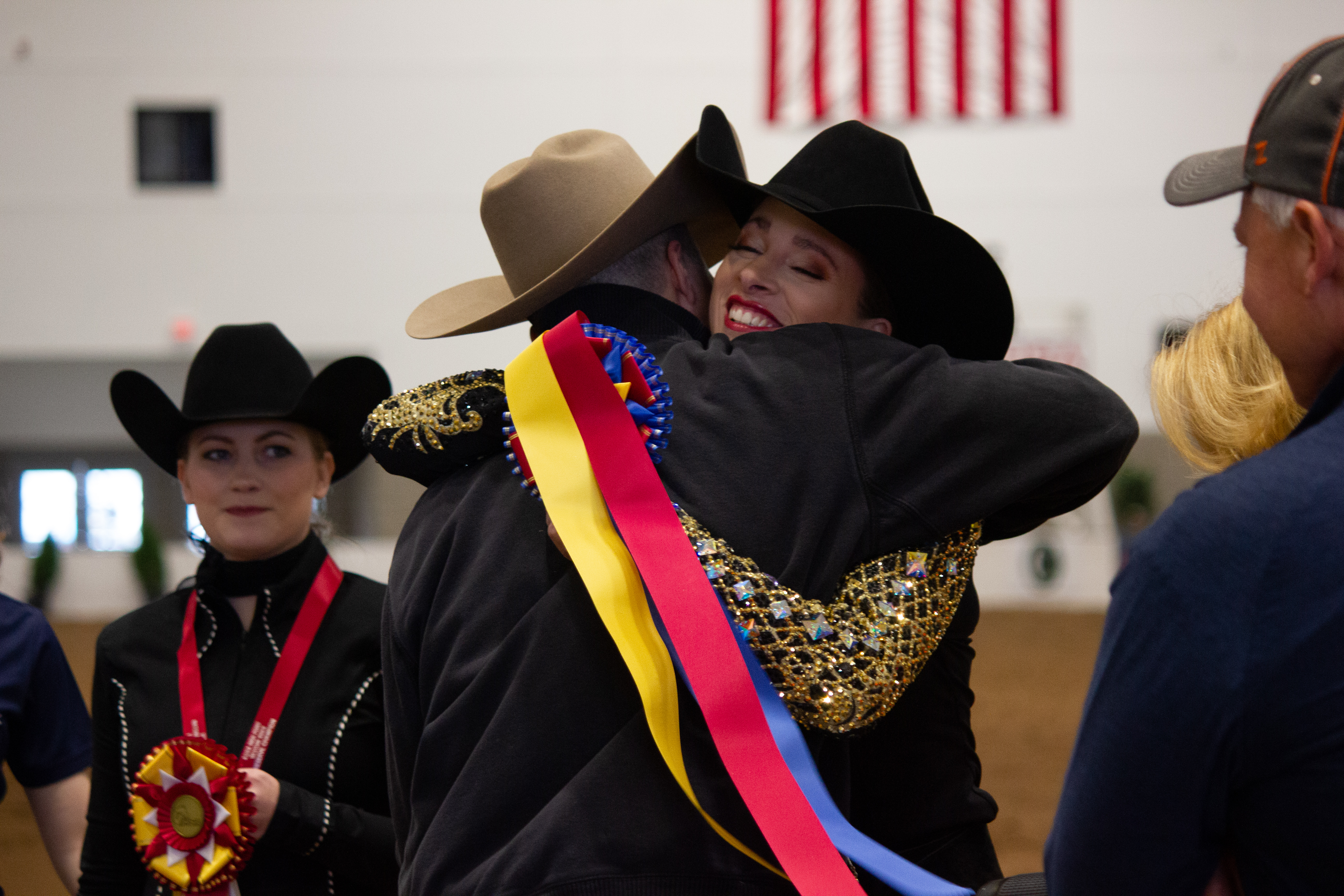 Ellyn Narodowy_AQHA High point rider hugging1